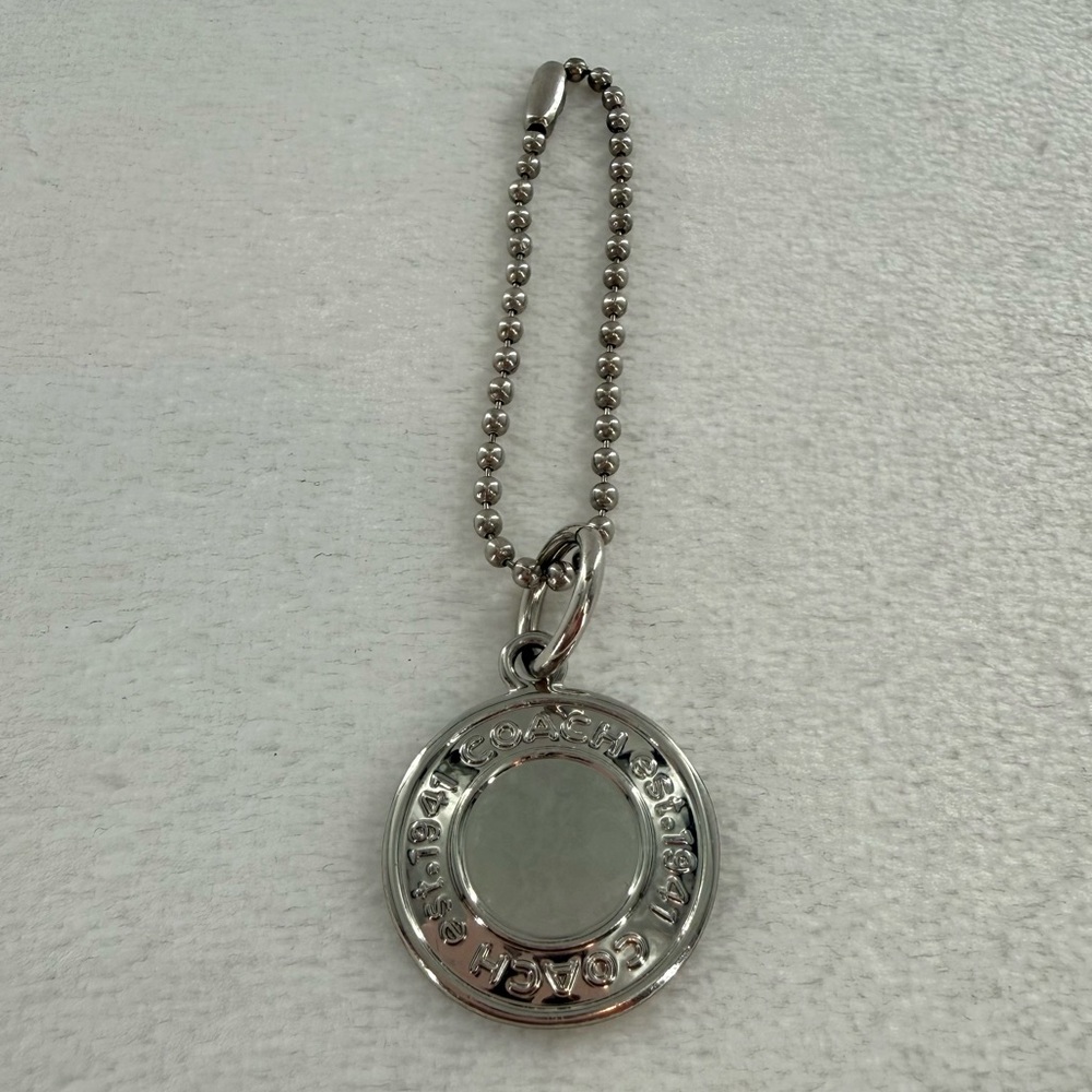 Coach Silver around Bag Tag/Charm - Picture 5 of 8